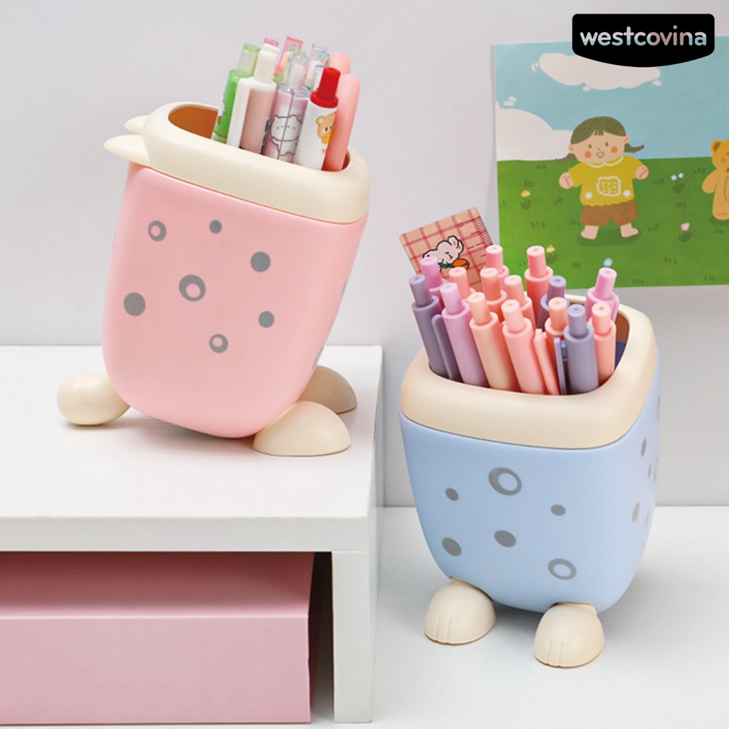 [WSTN] [WSTN]✎Hộp Đựng Bút Họa Tiết Da Báo Hoạt Hình Sức Chứa Lớn Tiết Kiệm Không Gian