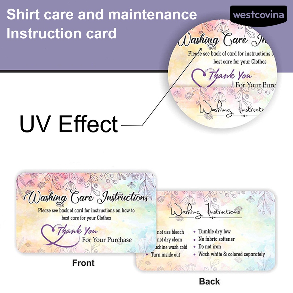 [WSTN] [WSTN]✎Set 50 Thẻ Giặt Đồ Mini Chăm Sóc Quần Áo