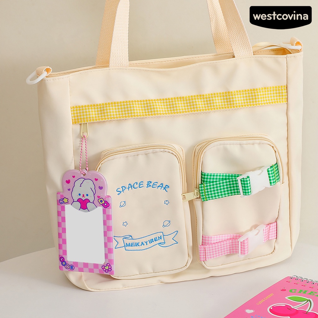 [WSTN]✎Móc Khóa Đựng Thẻ Bằng Nhựa In Hình Idol Hoạt Hình Dễ Thương Cho Nữ