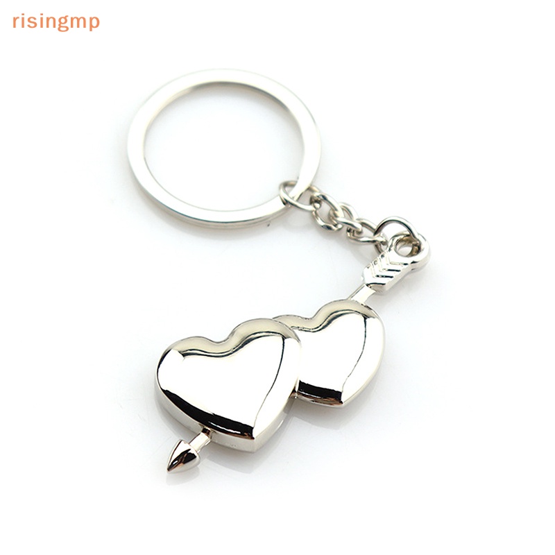 Móc Khóa Hình Trái Tim Bằng Kim Loại Thời Trang Cho Cặp Đôi