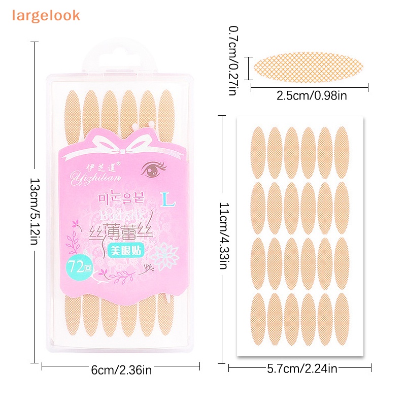 Bộ 72 Miếng Dán Kích Mí Trong Suốt Tự Dính Tiện Dụng