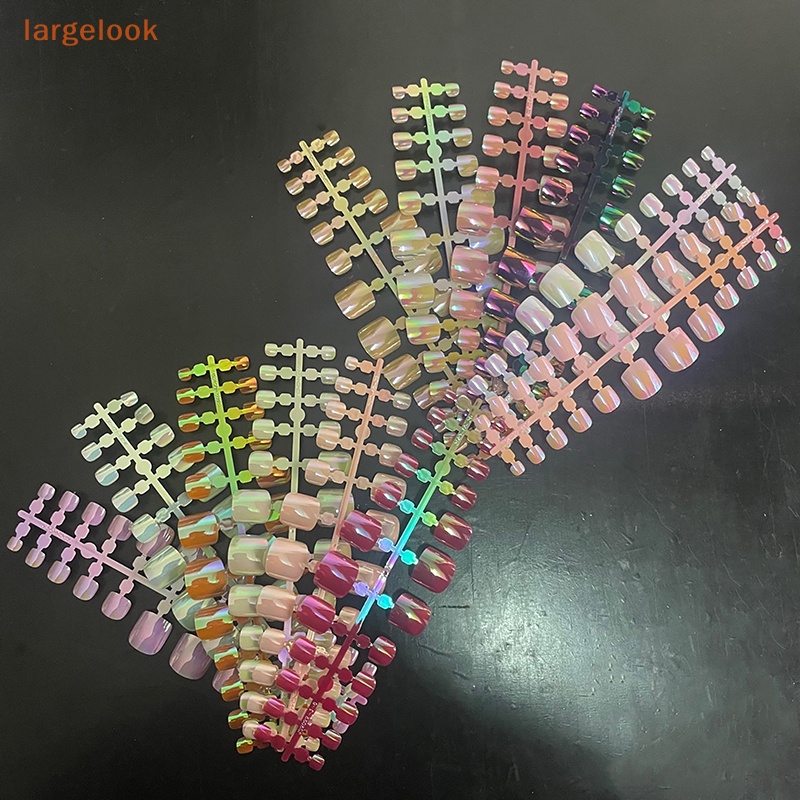 Móng Chân Giả [Lớn] Điện Cực Nhấn Mặt Sáng Có Thể Tháo Rời Kèm Keo Dán Toàn Diện