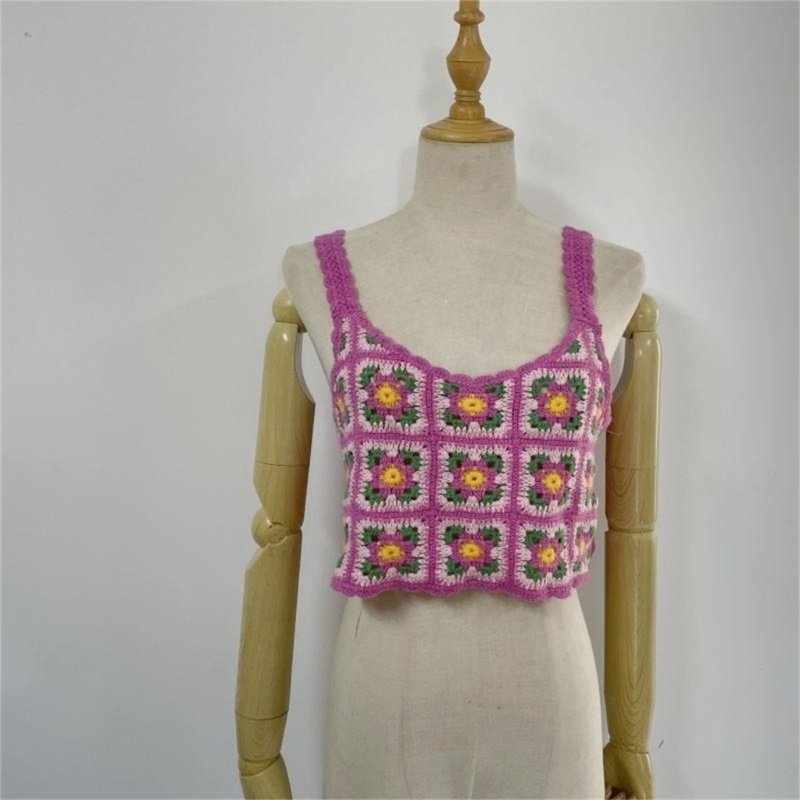 Áo Tank Top Hai Dây Thêu Họa Tiết Thời Trang Mùa Hè Cho Nữ