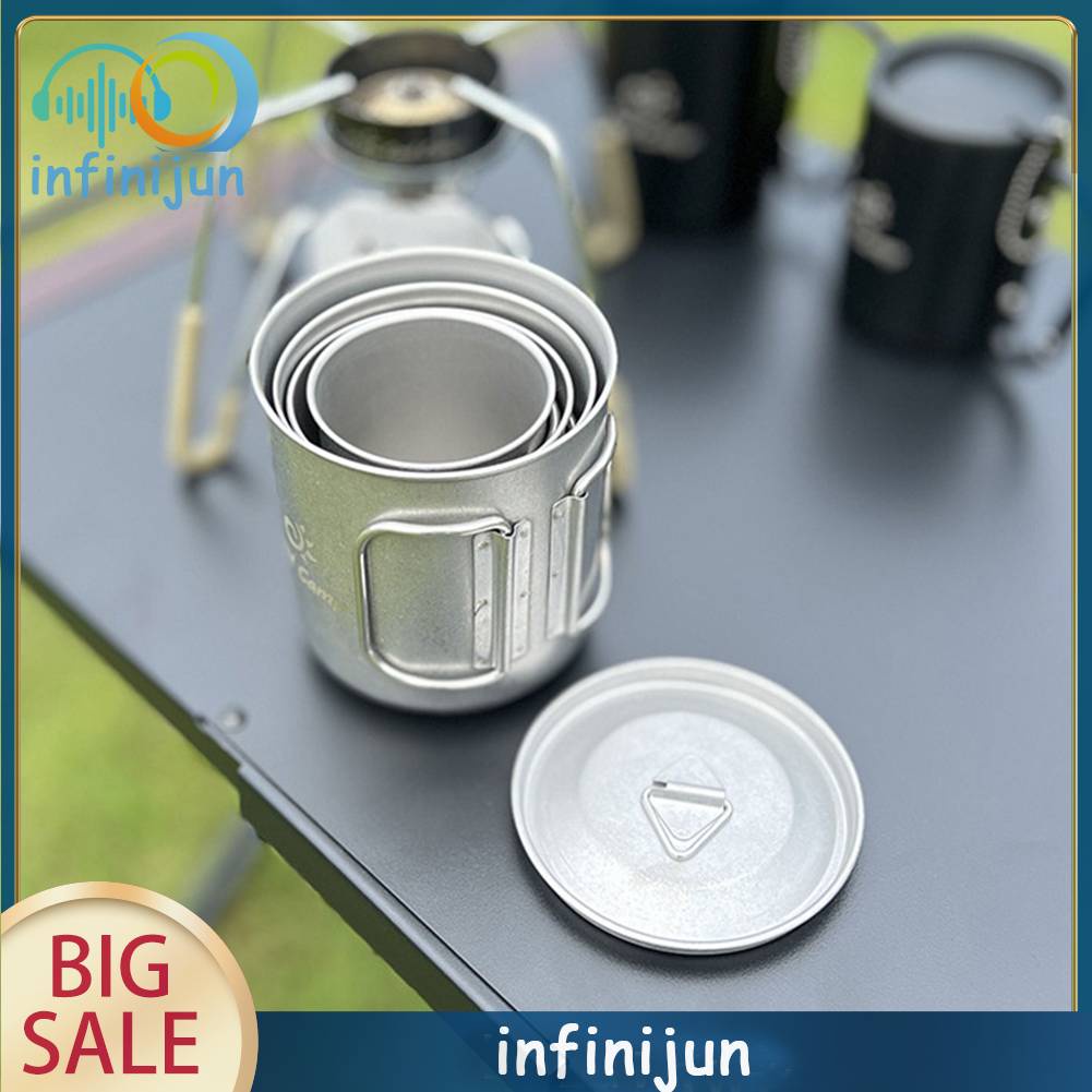 Set 4 Cốc Nước Siêu Nhẹ Tiện Dụng Khi Đi Cắm Trại