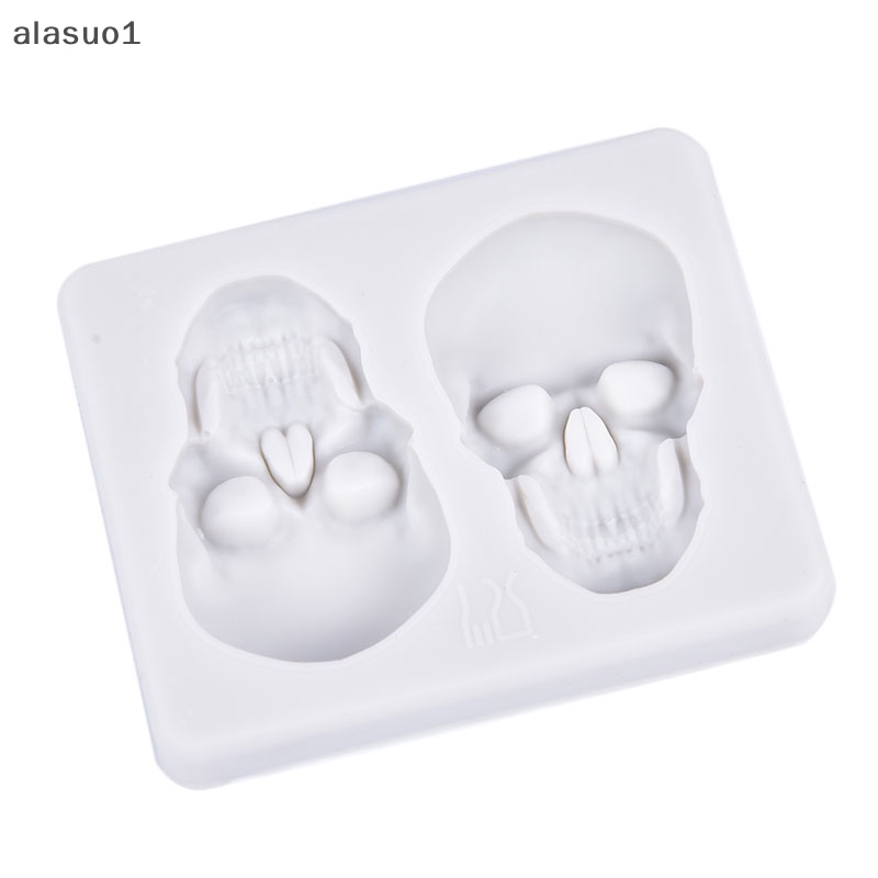 Khuôn Silicon Làm Bánh Kẹo Hình Đầu Lâu 3D DIY