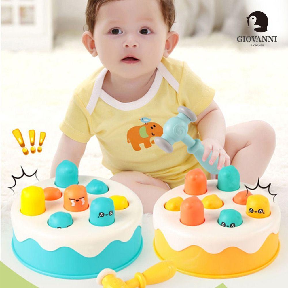 GIOVANNI Đồ Chơi Đập Chuột Hamster Hình Bánh Kem Đáng Yêu