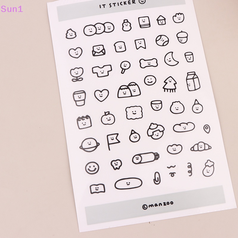 Set 1 &gt; 10 Sticker Dán Trang Trí Điện Thoại / Sổ Tay Hình Động Vật Dễ Thương