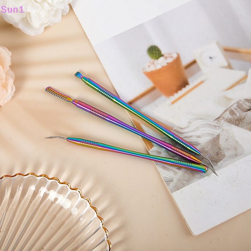 Sun1 &gt; Que Kim Loại Làm Sạch Lông Mi Trang Điểm Làm Đẹp