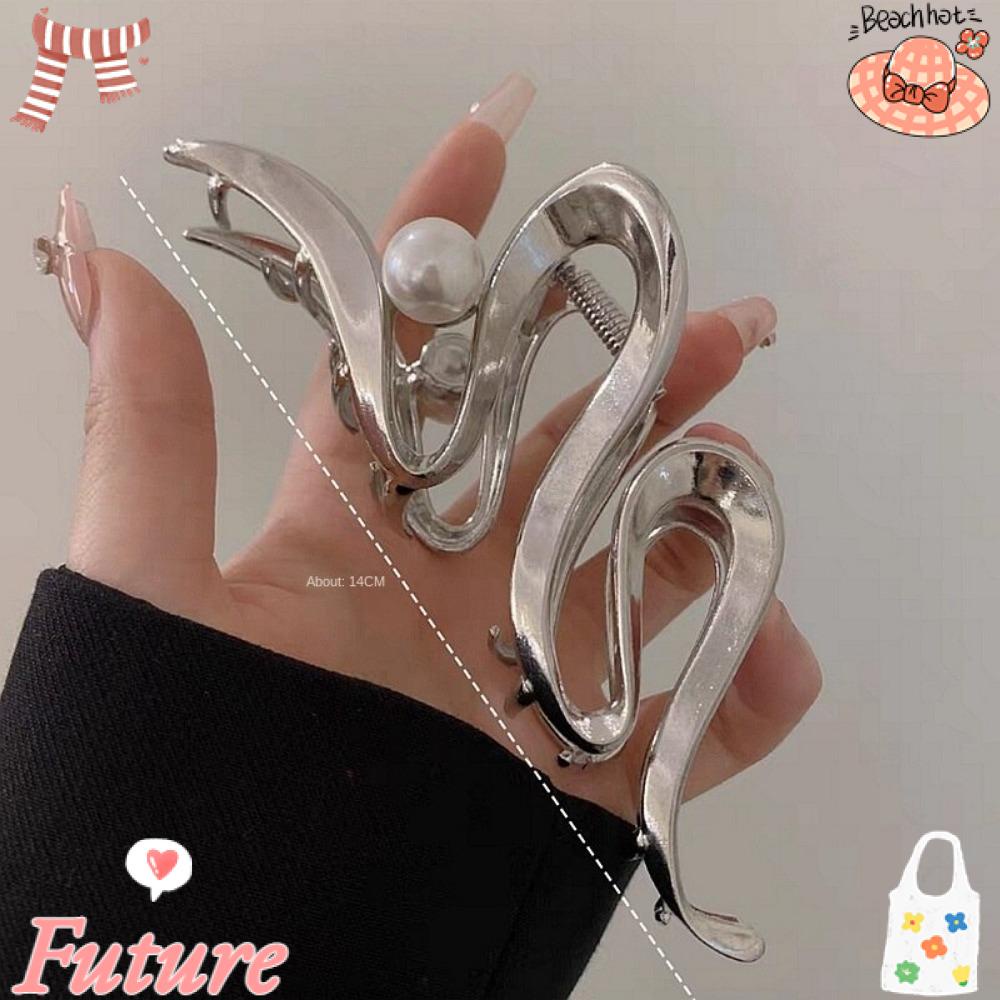 FUTURE Kẹp Tóc Kim Loại Phong Cách Punk Vintage Thanh Lịch Cho Nữ