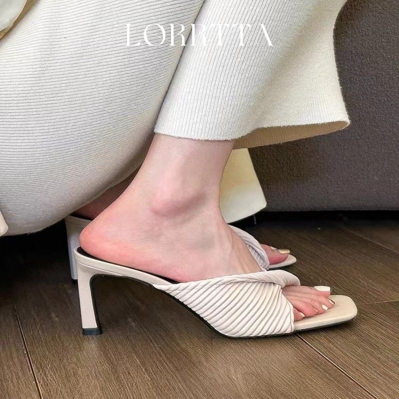 LORRTTA giày  nữ cao gót giày cao gót nữ 2023 Phong cách công chúa Hàn Phong gợi cảm 070502