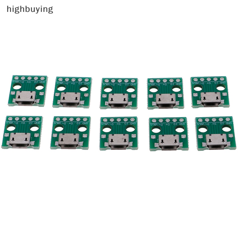Bộ 10 Bảng Mạch Chuyển Đổi MICRO USB Sang DIP 5Pin Female Mới