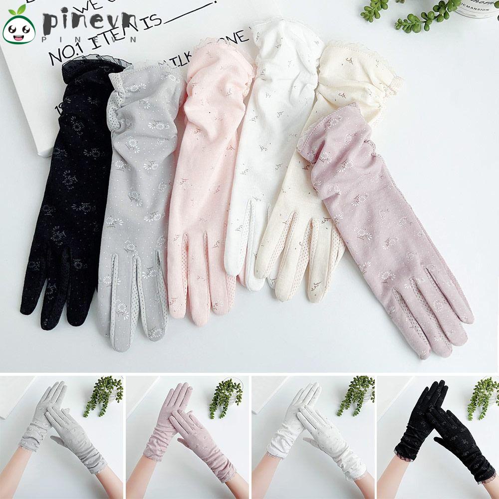 PINEVN Găng Tay Lụa Chống Nắng Tia UV Thời Trang Mùa Hè Cho