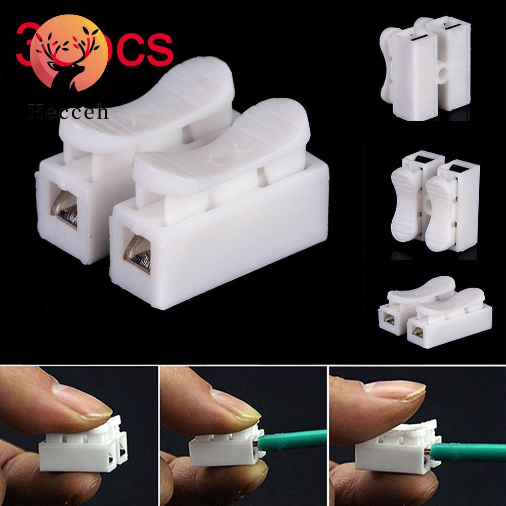HECCEH Bộ 30 Kẹp Nối Dây Cáp Đèn LED 2P Mới