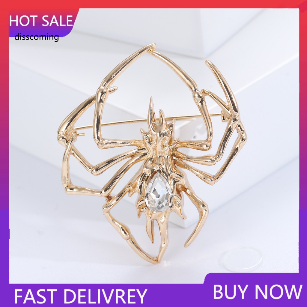 Áo Thun Tay Ngắn In Hình Thời Trang Dành Cho Nữ| Ghim Cài Áo Hình Nhện Đính Đá Thời Trang Cho Nam