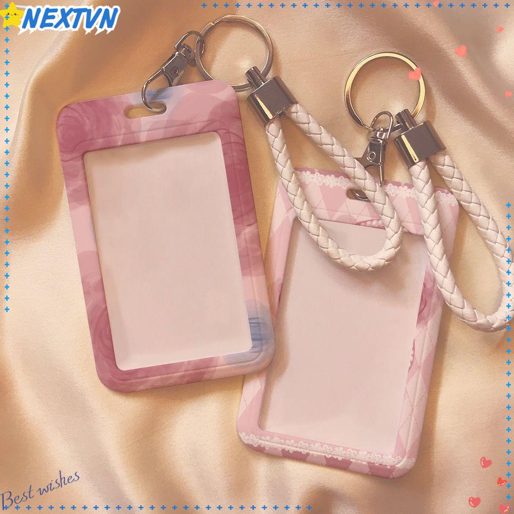 NEXTVN Ví Đựng Thẻ Bằng Nhựa Họa Tiết Hoạt Hình Dễ Thương Cho Học Sinh