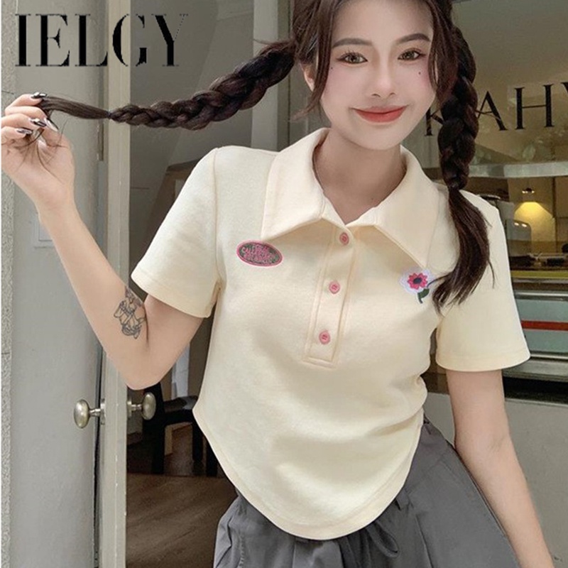 Áo Thun Ngắn Tay Cổ Chữ v Màu Sắc Mơ Mộng Thời Trang Cho Nữ