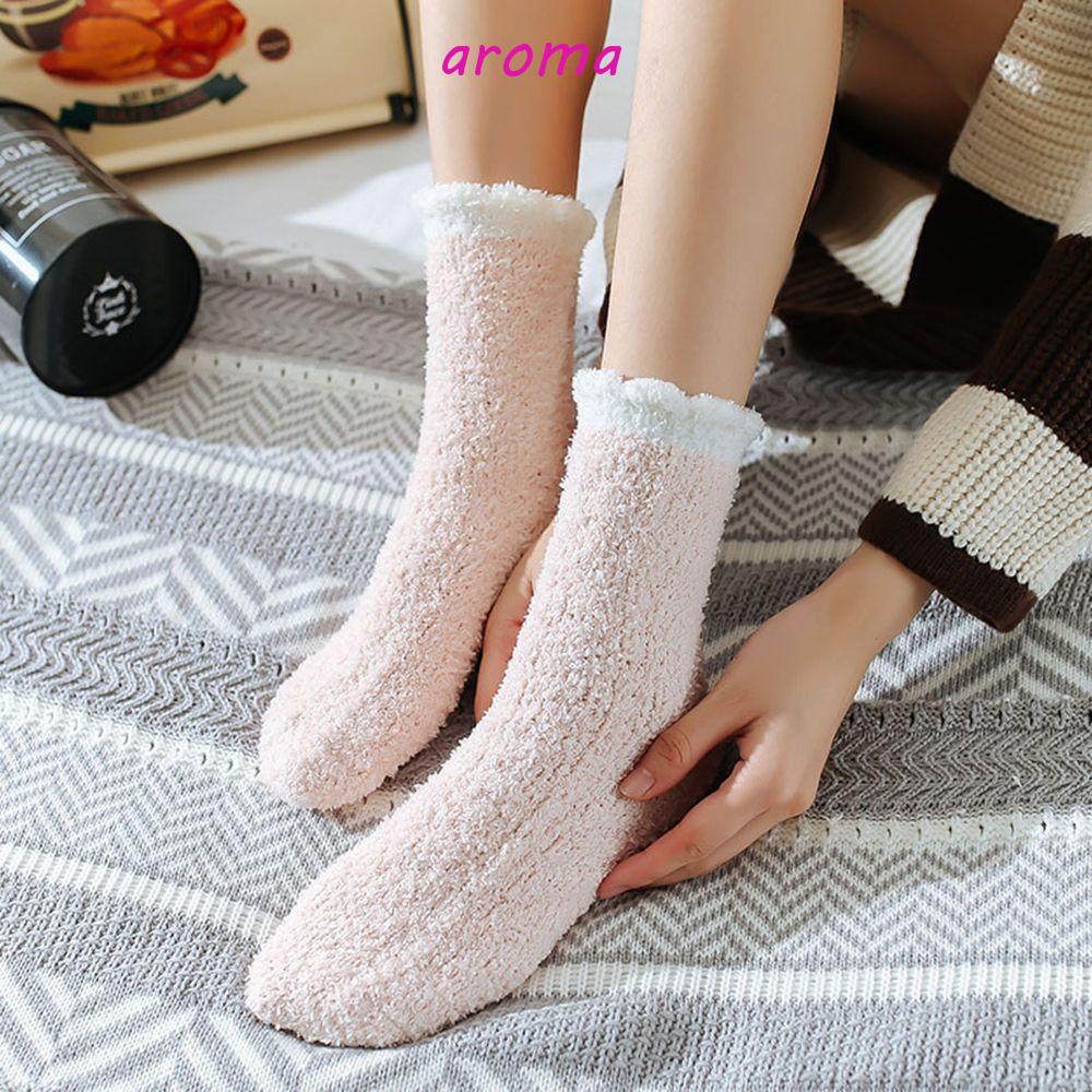 AROMA Vớ Ngủ Dày Mềm Mại Co Giãn Giữ Ấm Mùa Thu Đông