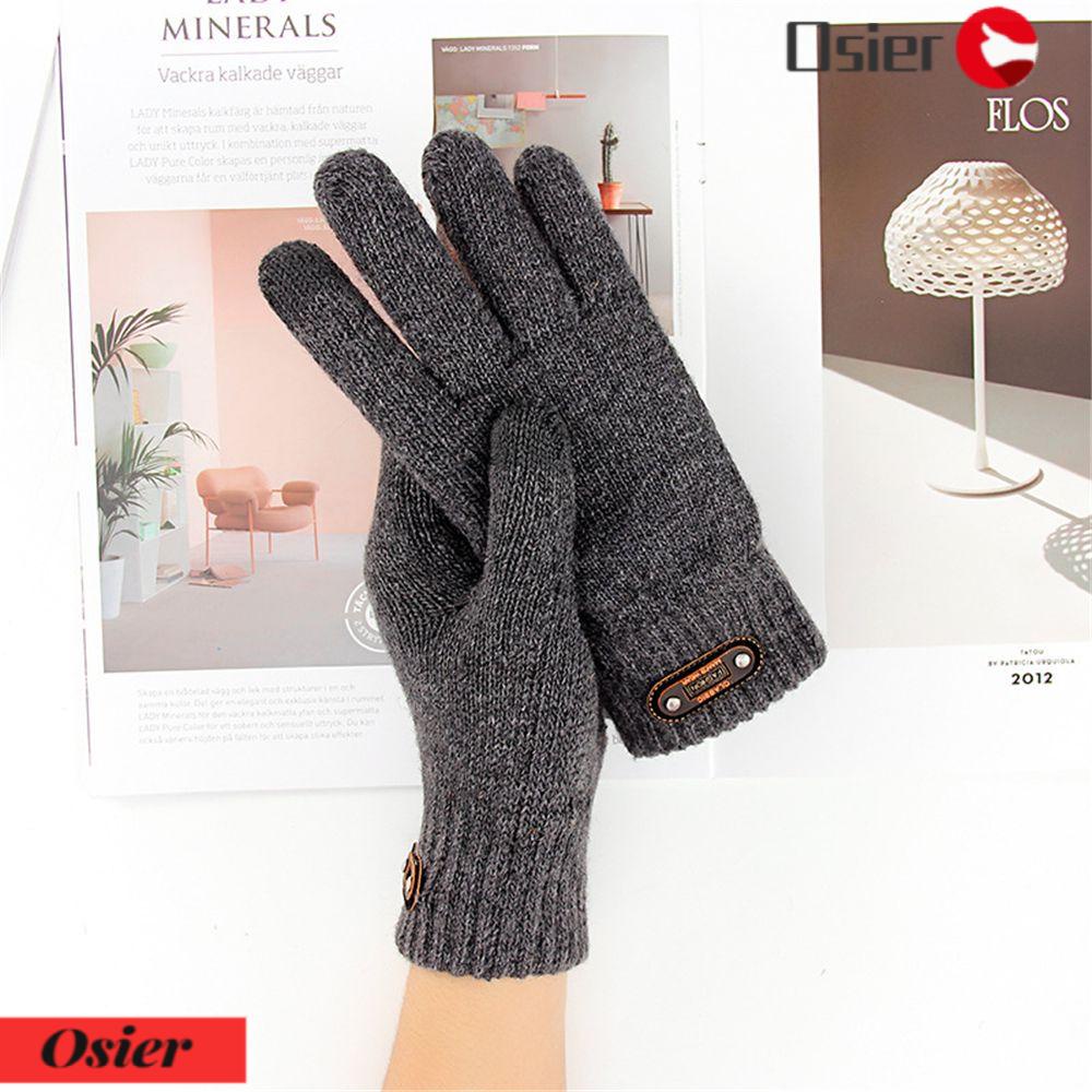 OSIER1 Găng Tay Len Hở Ngón Màu Sắc Nhã Nhặn