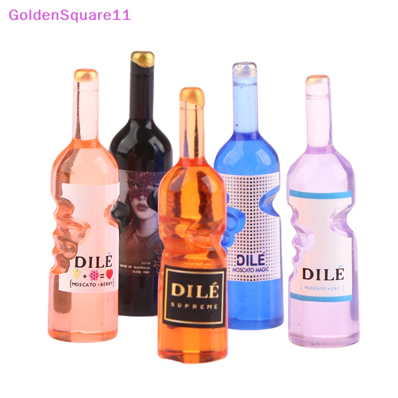 Set 5 Mô Hình Chai Rượu Mini Trang Trí Nhà Búp Bê