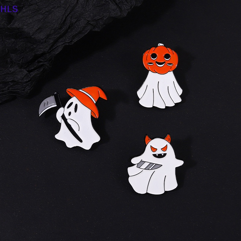 Ghim Cài Áo Hình Ma Bí Ngô Halloween Dễ Thương