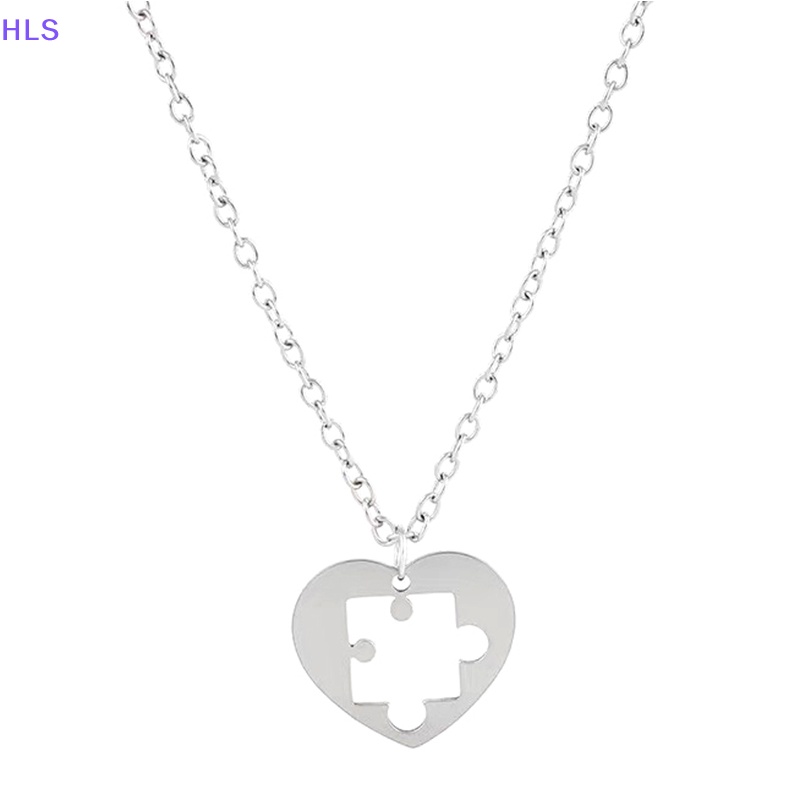 [HLS] Set 2 Vòng cổ Ghép Hình Trái Tim Phong Cách Punk Hiphop Dành Cho Cặp Đôi