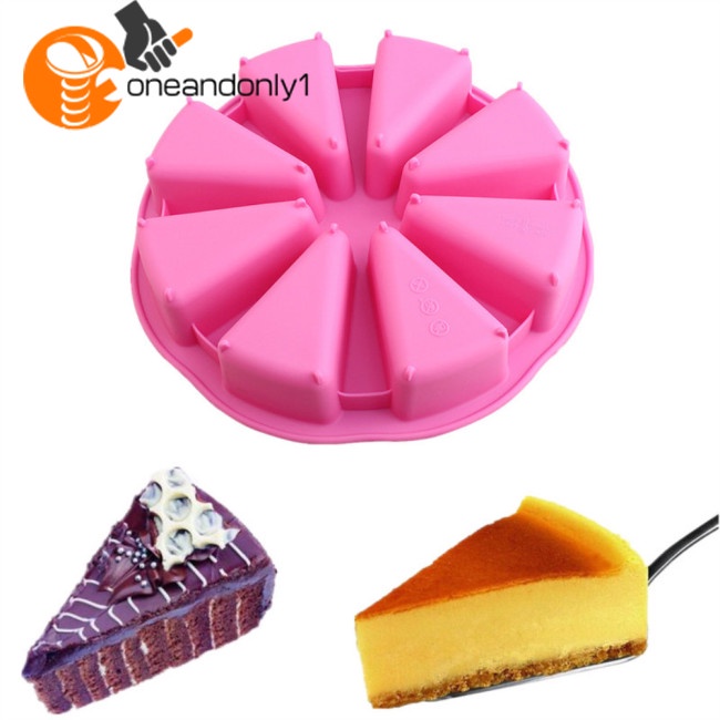 Khuôn Silicone Làm Bánh 8 Ô Hình Tam Giác Chịu Nhiệt Không Dính