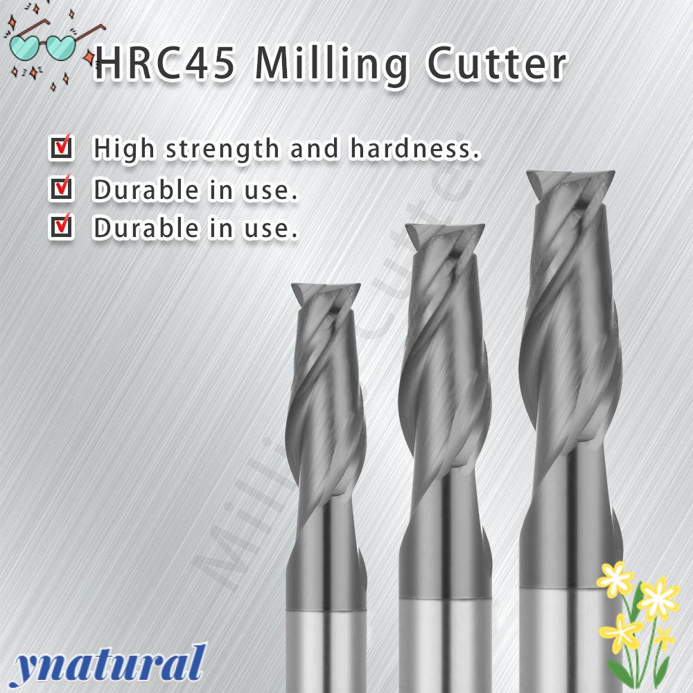 YNATURAL Mũi Khoan Cắt 2 Rãnh Dài 50 / 75 / 100mm Chất Liệu Hợp Kim Thép Vonfram