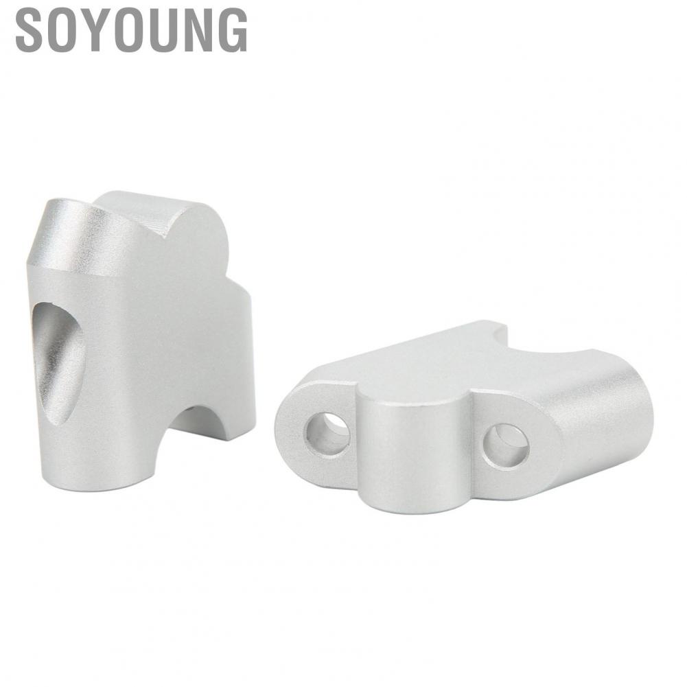Soyoung Motorcycle Handlebar Riser  Easy Installation Tough High Strength Aluminium Alloy Clamp for