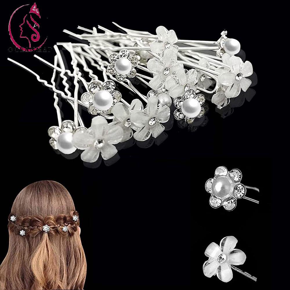 OCEANMAP Set 20 Trâm Cài Tóc Chữ U Phong Cách Vintage Dành Cho Cô Dâu