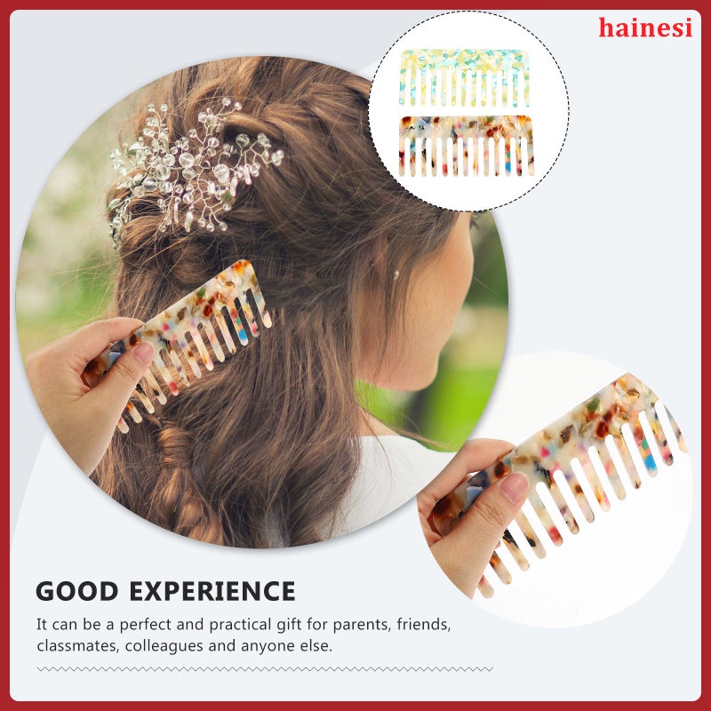 Set 2 Lược Nhựa Tạo Kiểu Tóc Cho Nữ