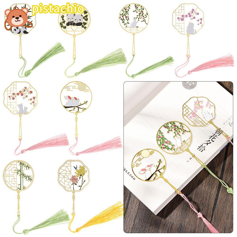 PISTA Thẻ Đánh Dấu Trang Sách Bằng Kim Loại Thiết Kế Sáng Tạo