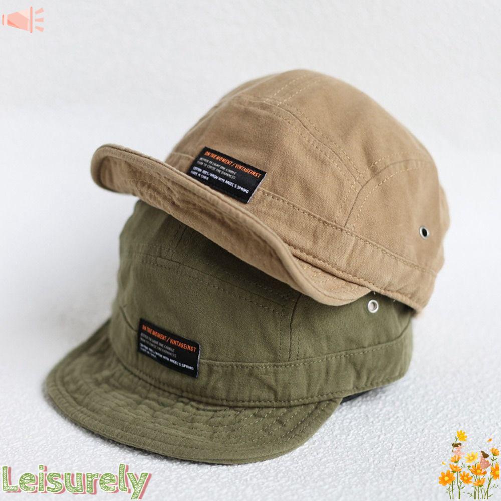 LEILY Mũ Lưỡi Trai Vành Ngắn Phong Cách Retro