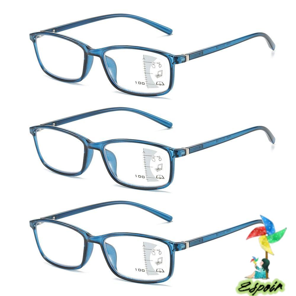 ESPO Kính Đọc Sách Chống Ánh Sáng Xanh Hình Vuông Bằng PC Siêu Nhẹ Đa Năng Dành Cho Nam Nữ