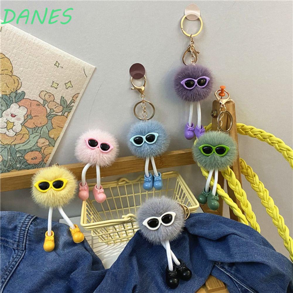 DANES Móc Khóa Búp Bê Coal Ball Nhỏ Dễ Thương Sáng Tạo