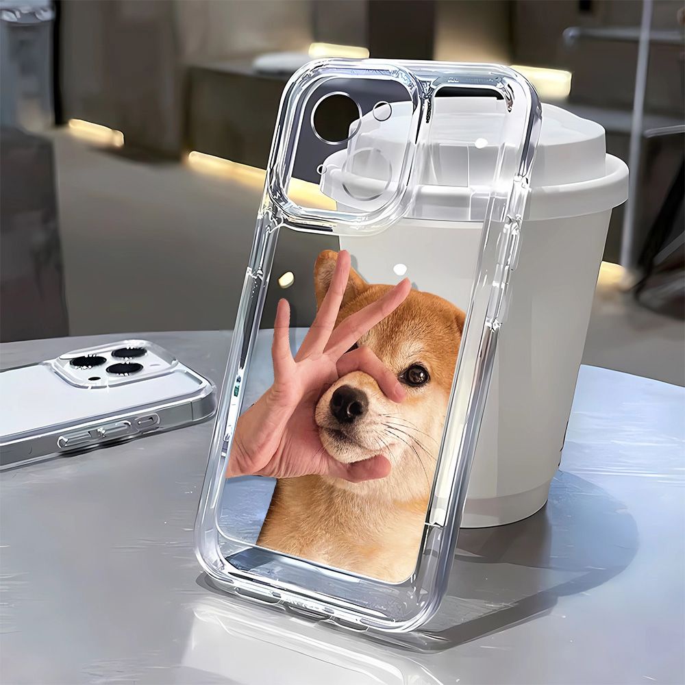Ốp Điện Thoại Dẻo Họa Tiết Hoạt Hình Chú Chó Dễ Thương Chống Bụi Bẩn Cho iPhone 12 8117iPhone14Promax 13 PMM4