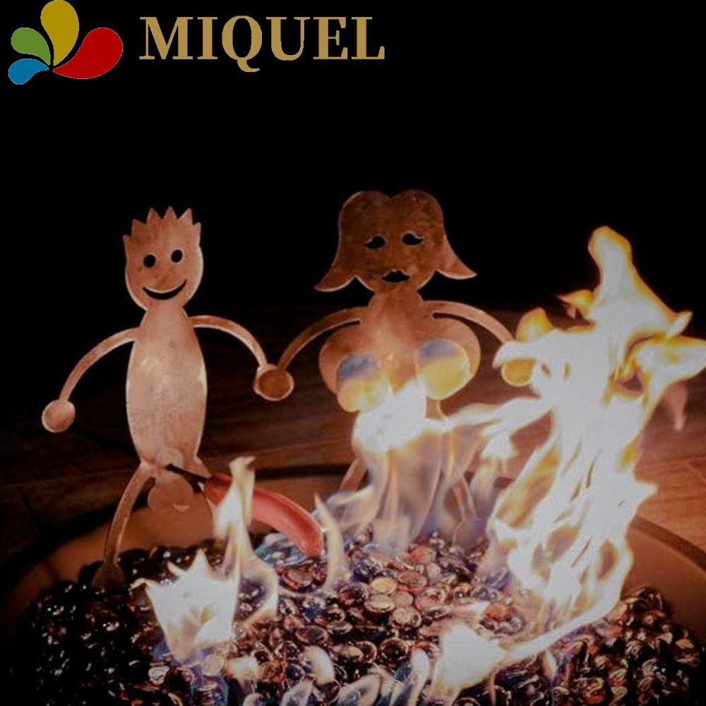 MIQUEL Nĩa Nướng Bbq Bằng Thép Không Gỉ Màu Đen / Bạc Sáng Tạo