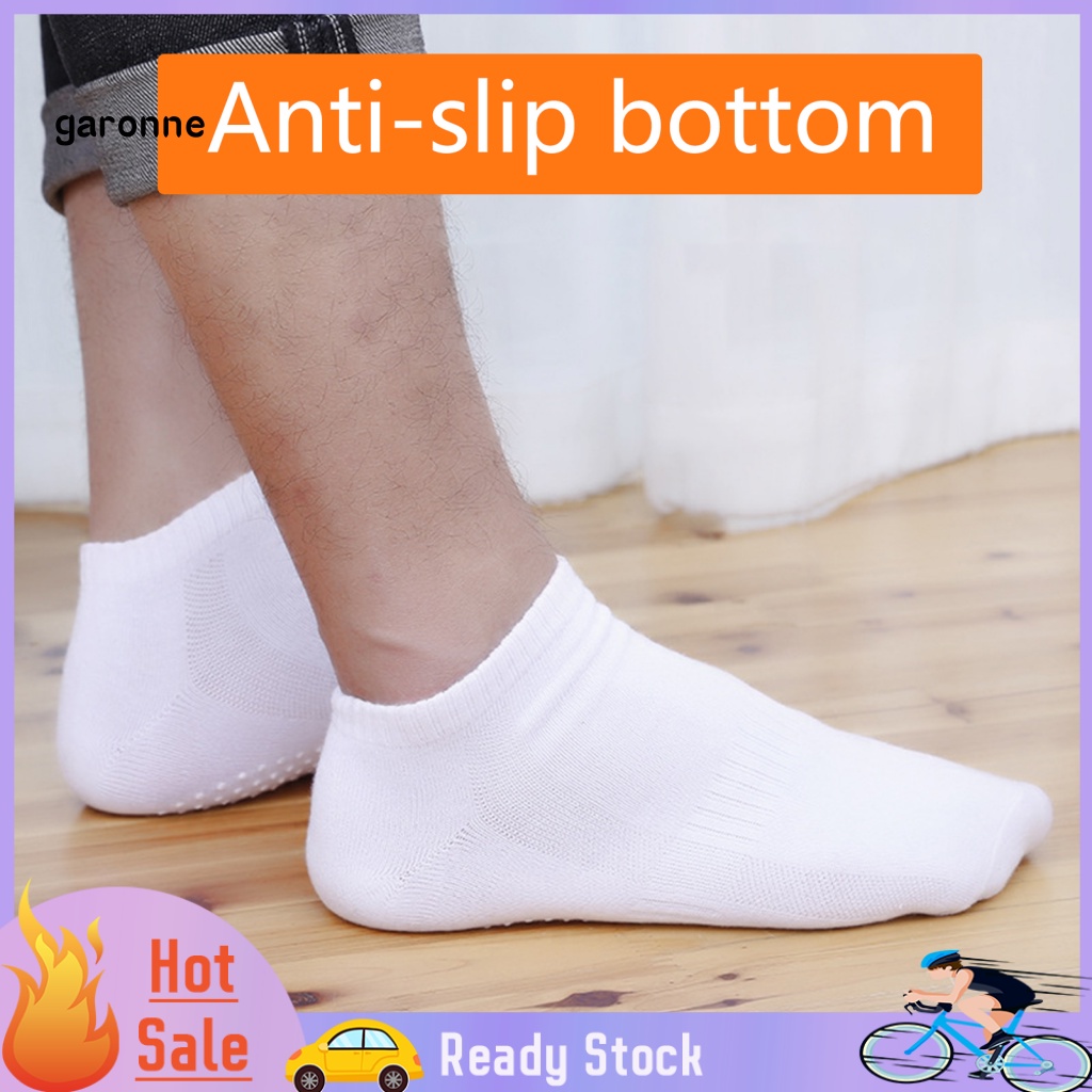 1 Đôi Tất Chân Cotton Thoáng Khí Thấm Hút Mồ Hôi Chống Trượt Cho Nam Nữ Tập Yoga