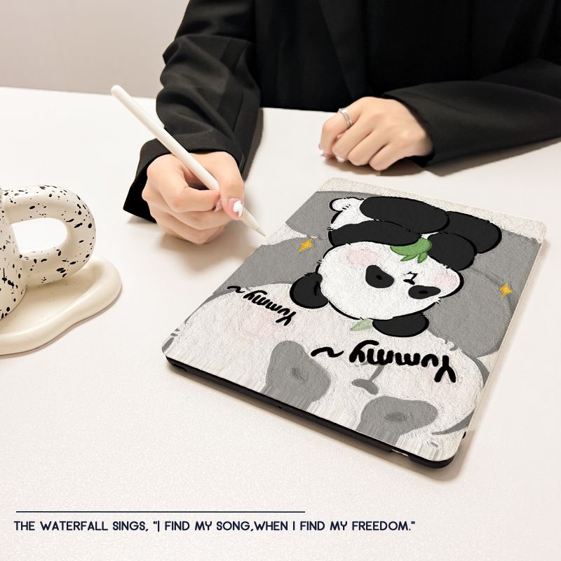 Ốp Máy Tính Bảng Hình Gấu Trúc Cho iPad Air 4 10.9 2021 Pro 11 2022 gen10 / gen9 / gen8 / gen7 10.2 9.7 5 / 6th Mini 4 5 6 Air 4 10.9