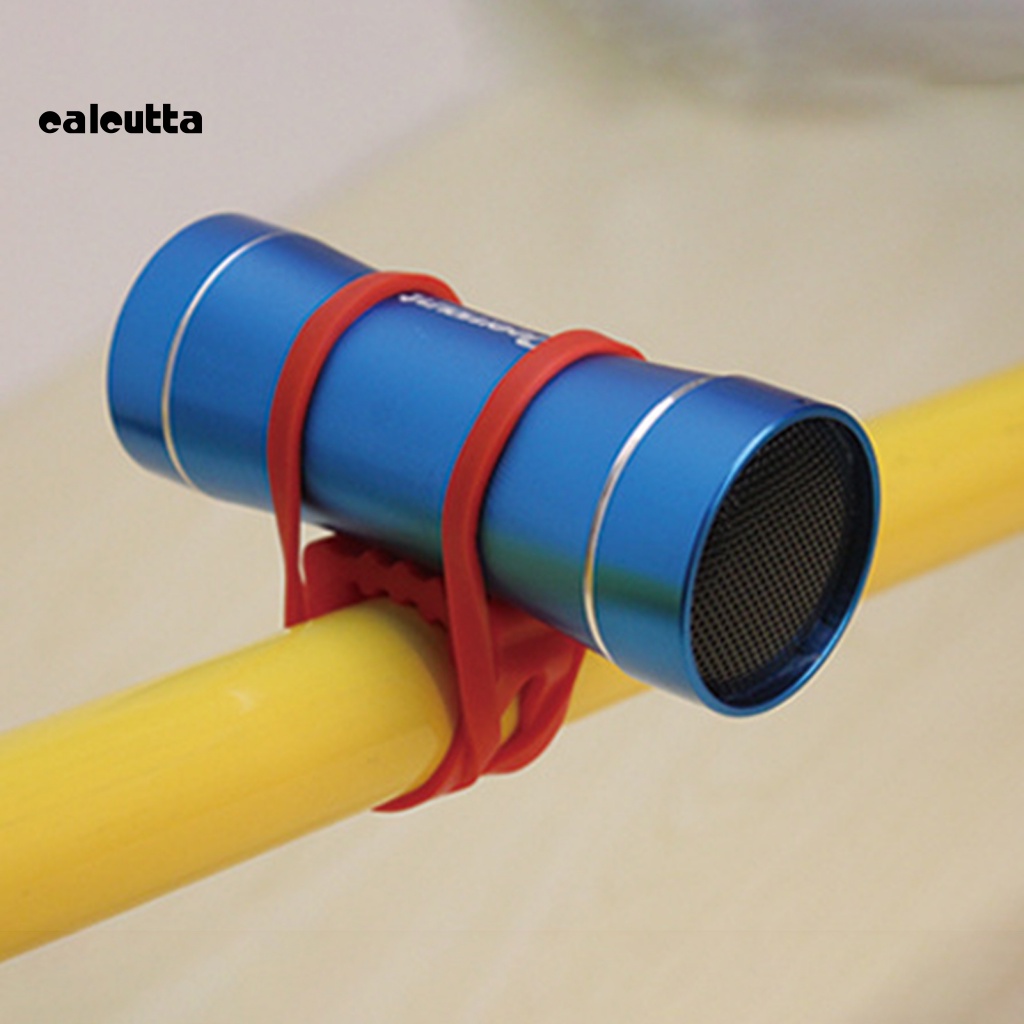 Bộ 2 Dây Silicone Giữ Đèn Pin Gắn Tay Lái Xe Đạp Chống Trượt Tiện Dụng