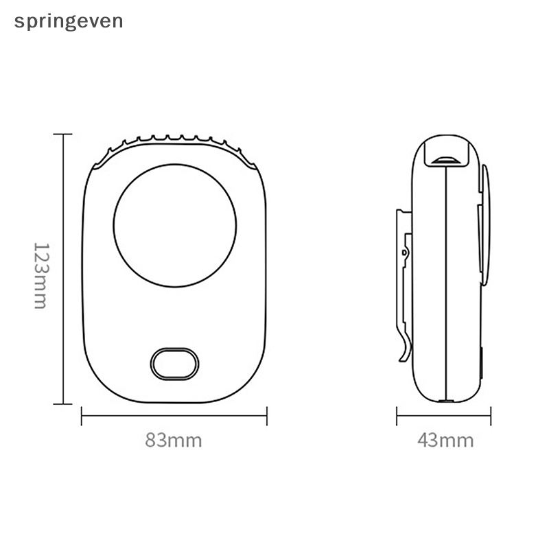 Quạt Đeo Cổ 3 Tốc Độ Tùy Chỉnh Kèm Màn Hình Led Không Ồn Tiện Dụng Chất Lượng Cao