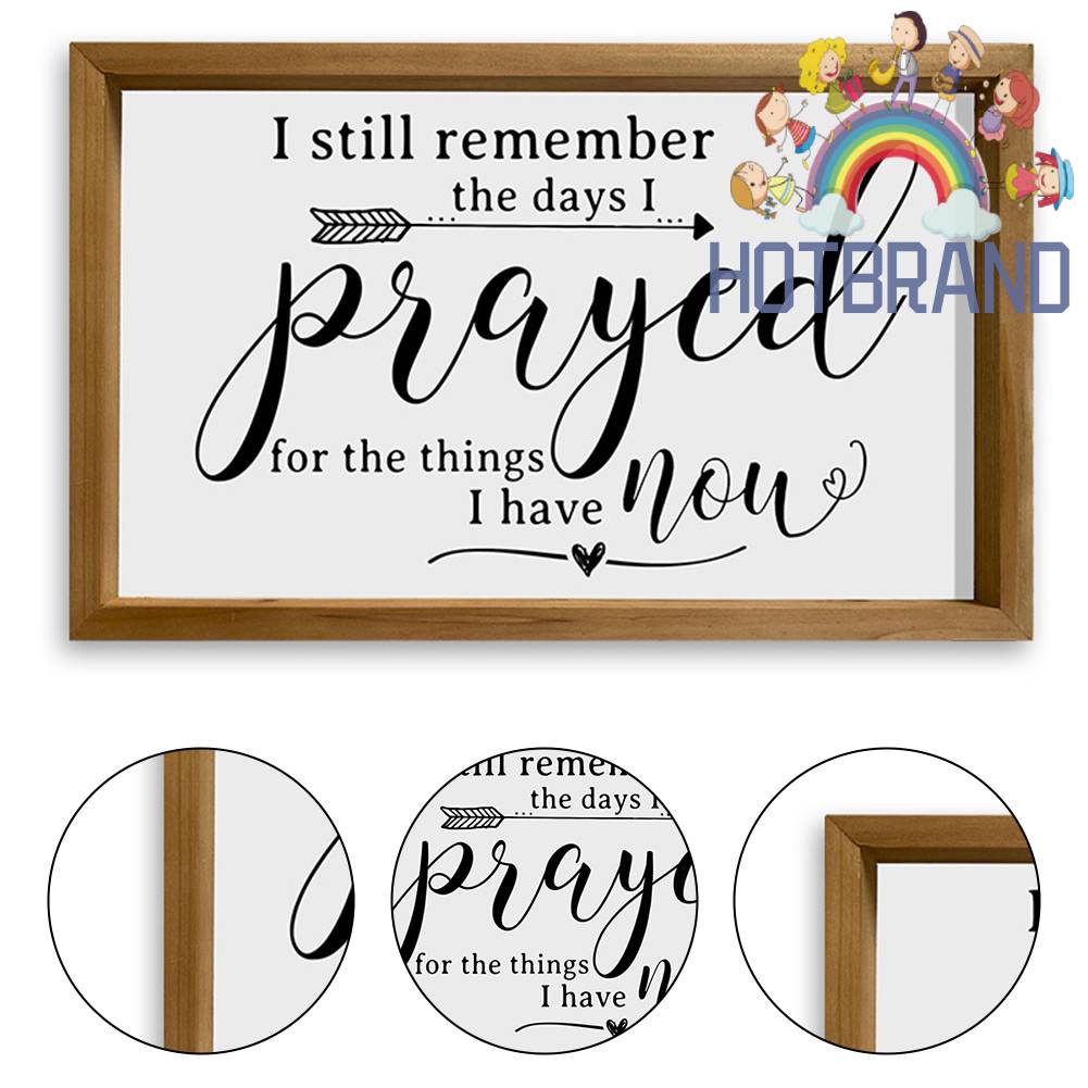 Khung Dán Tường Trang Trí Chữ Remember When Irayed Best Quà Tặng Không Độc Hại Cho Phòng Khách