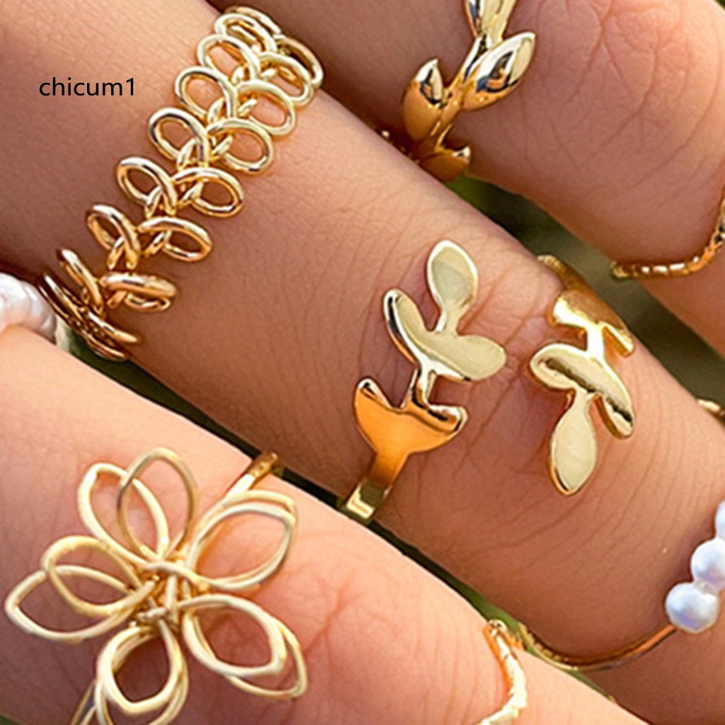 Set 10 Nhẫn Đeo Khớp Ngón Tay Phong Cách Bohemian