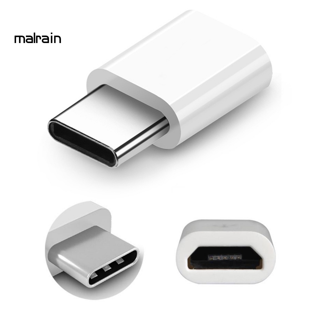 Bộ 2 Đầu Chuyển Đổi Micro-USB Sang Type-C Chuyên Dụng Cho Điện Thoại / Máy Tính Bảng Android