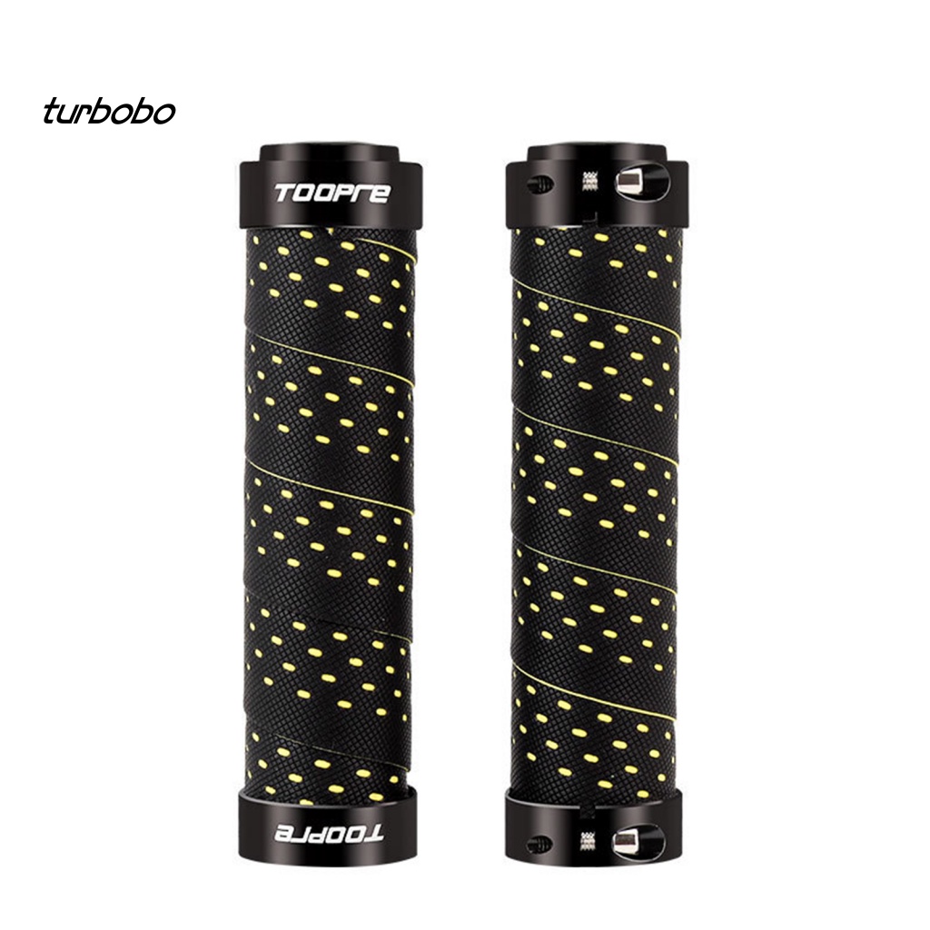 1 Bộ Bọc Tay Lái Xe Đạp Giả Da Nhiều Màu Chống Trượt Có Lỗ Thoáng Khí