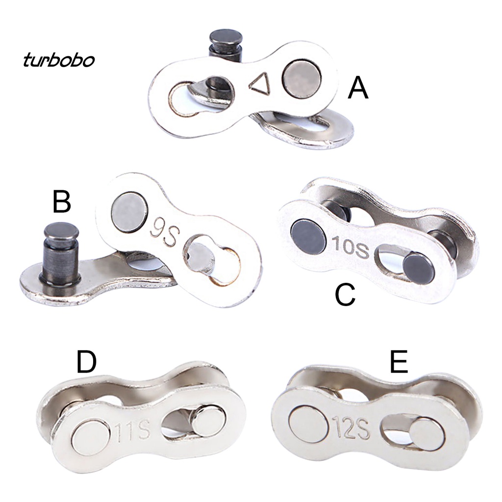 1 Cặp Khóa Xích Xe Đạp Mạ Điện Chống Gỉ Trọng Lượng Nhẹ