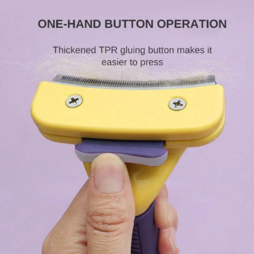 NORMAN Lược Chải Lông Thú Cưng Bằng Thép Không Gỉ Với Tay Cầm Nhựa Chống Trượt Tiện Dụng