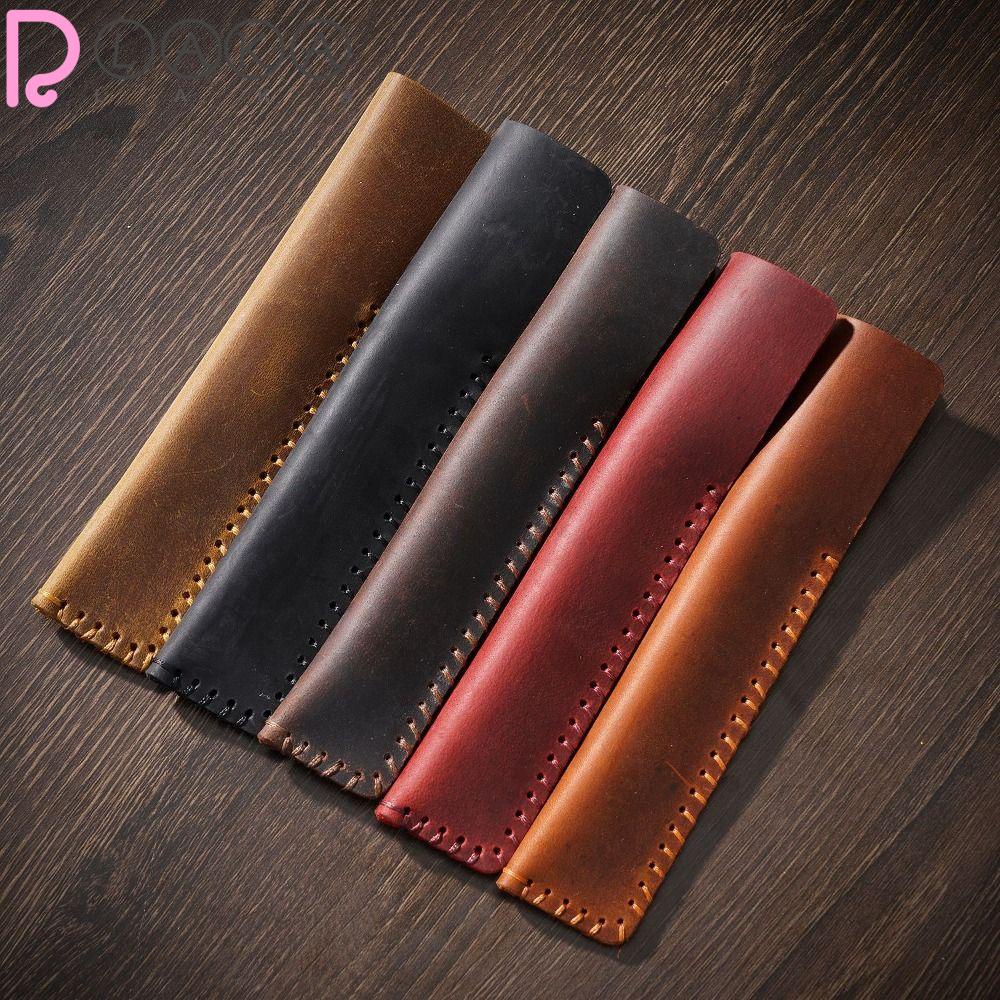 LAKAMIER Túi Đựng Bút Bằng Da Bò Sáng Tạo Tiện Dụng