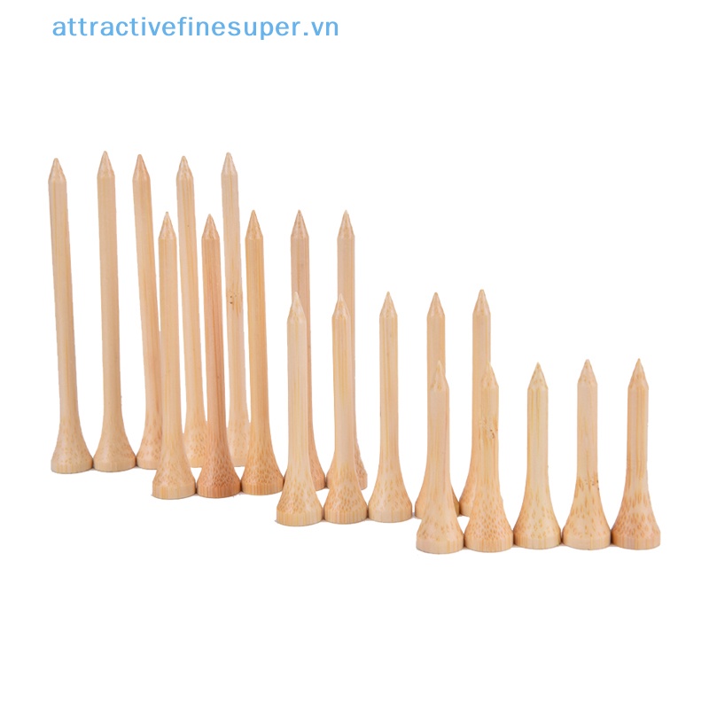 Set 100 Giá Đỡ Bóng Golf Bằng Gỗ Tre 4 Kích Cỡ