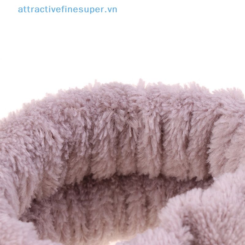 Afs 1 Chiếc Băng Đeo Cổ Tay Chạy Bộ Vải Lông Màu Trơn Thấm Hút Tốt