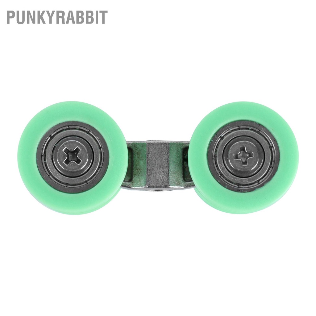 PunkyRabbit 2 bánh xe hình chữ U 4 lăn nhỏ bằng thép không gỉ Phụ kiện thay thế cửa phòng tắm